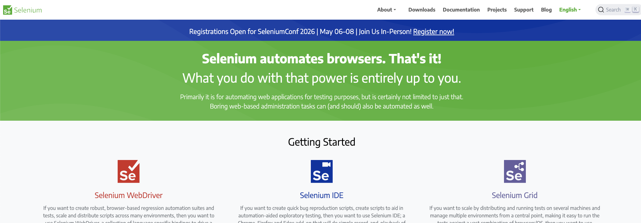 Selenium — Best for Multi-Language Teams