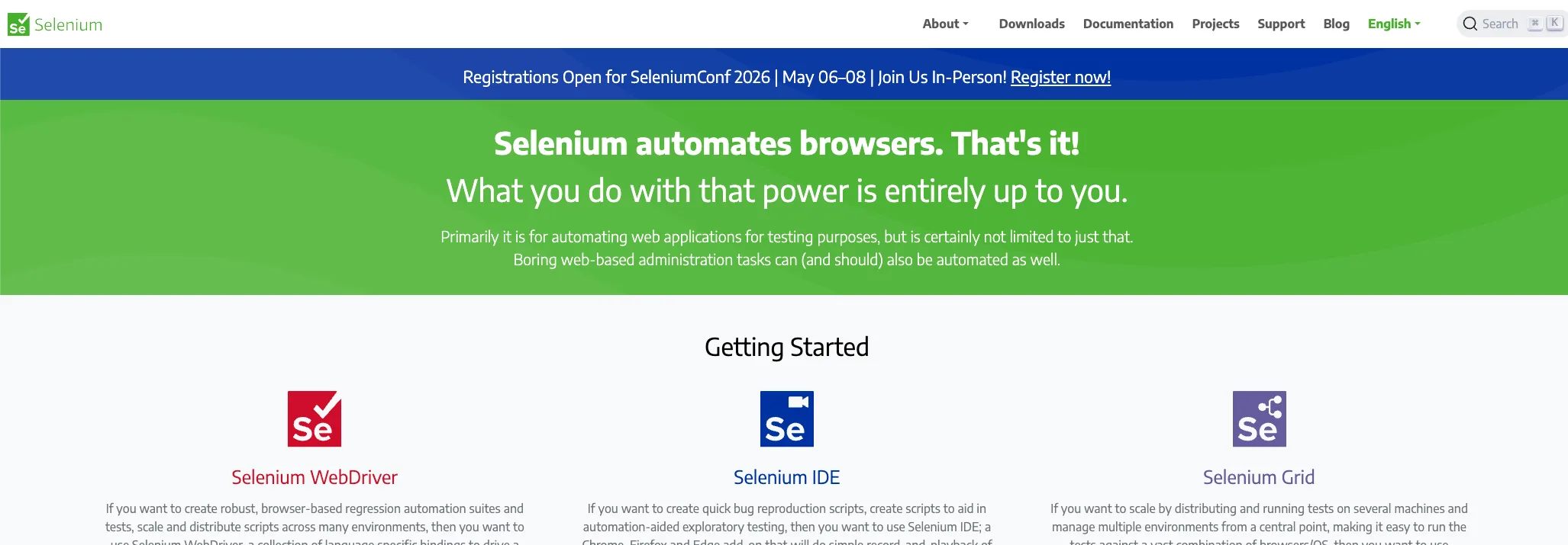 Selenium — Best for Multi-Language Teams