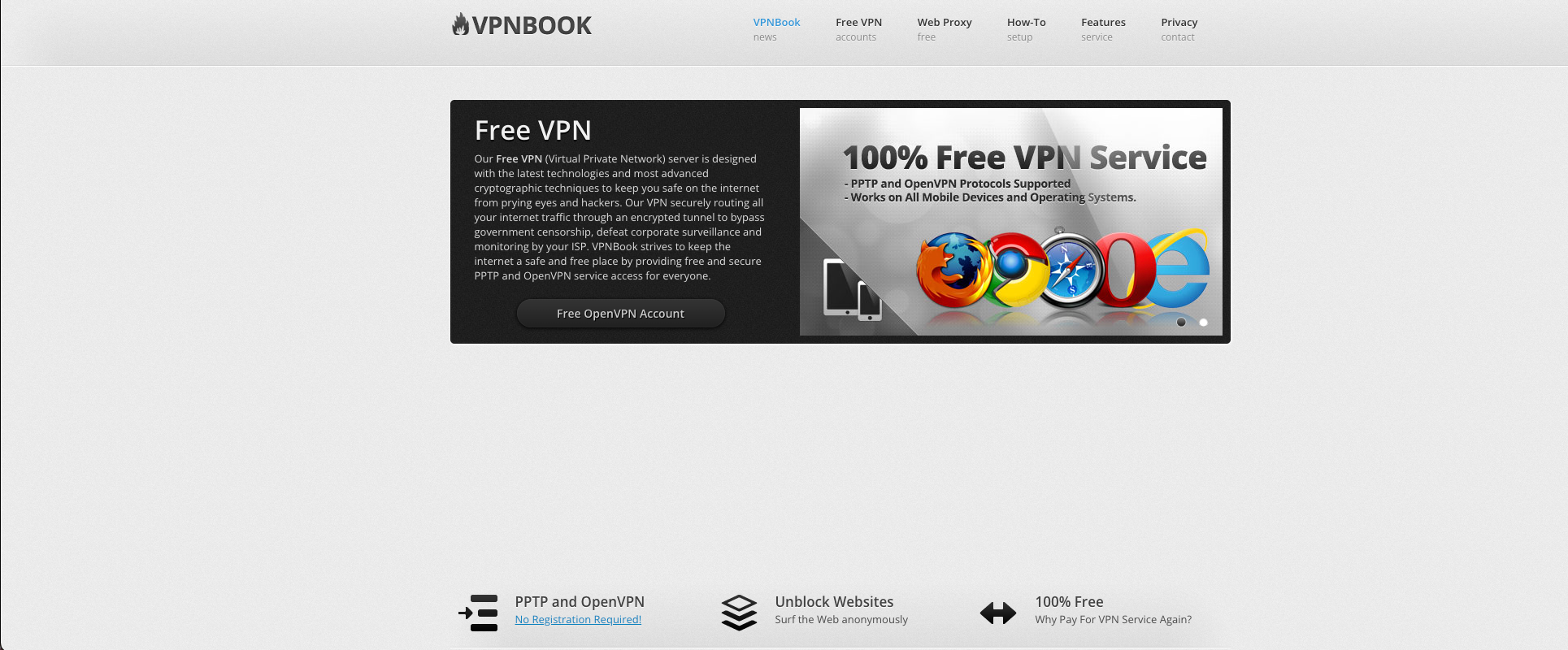 VPNBook free proxy site