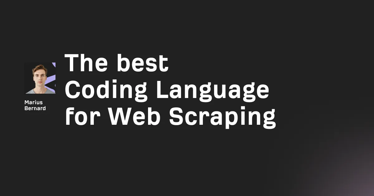 The best Coding Language for Web Scraping in 2026