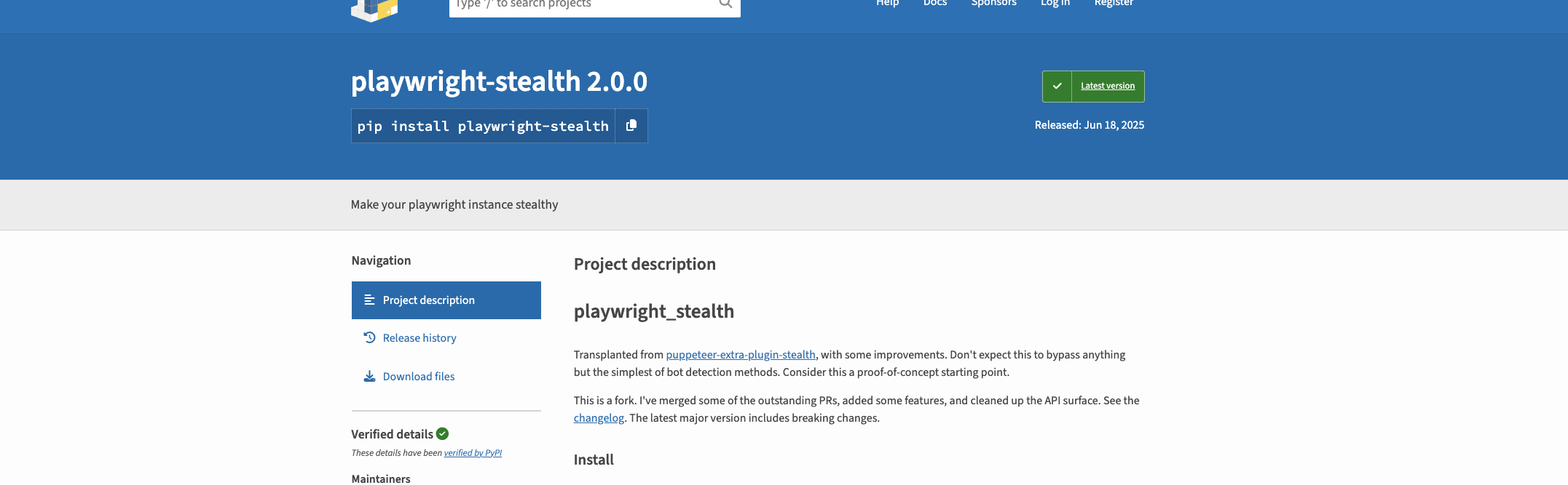 Playwright with Stealth Plugin