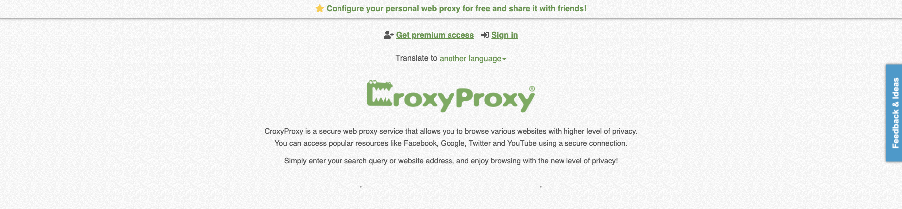 CroxyProxy – Best for Speed and Streaming
