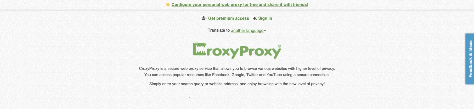 CroxyProxy – Best for Speed and Streaming