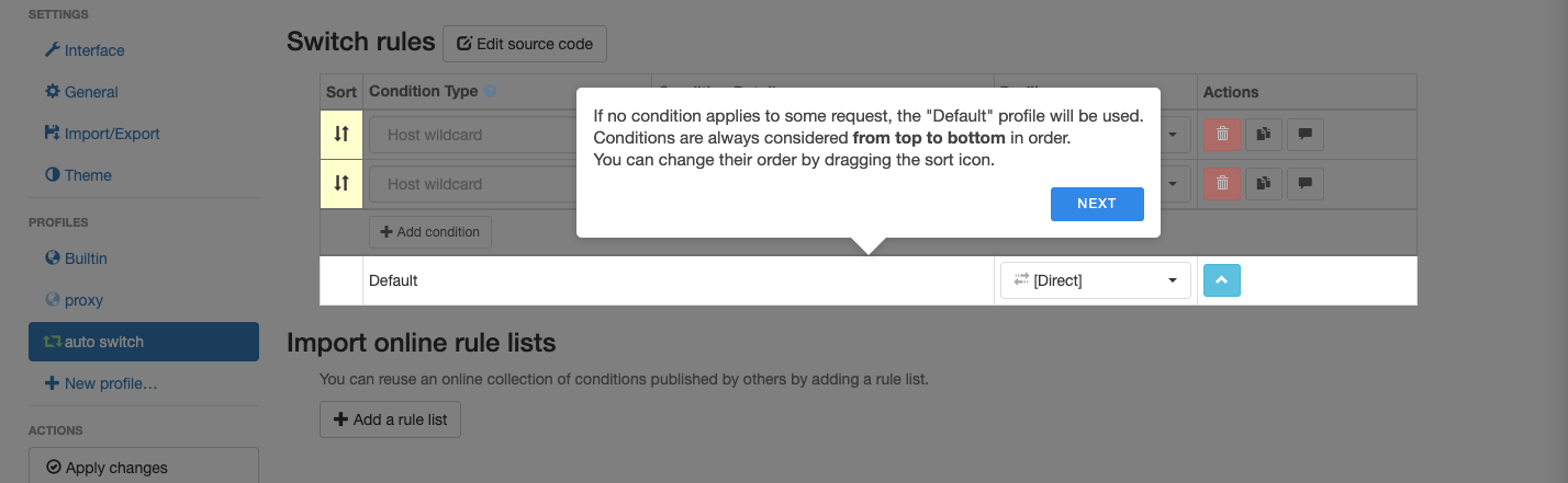 ProxySwitch Omega Direct
