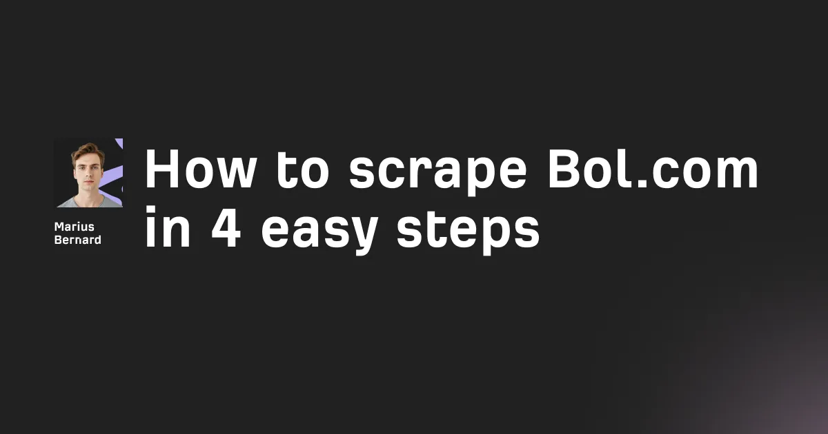 Scrape Bol.com product prices with Playwright