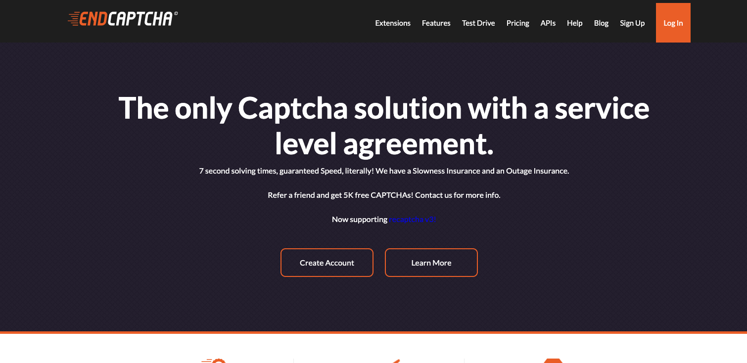EndCaptcha — SLA-Backed for Enterprise