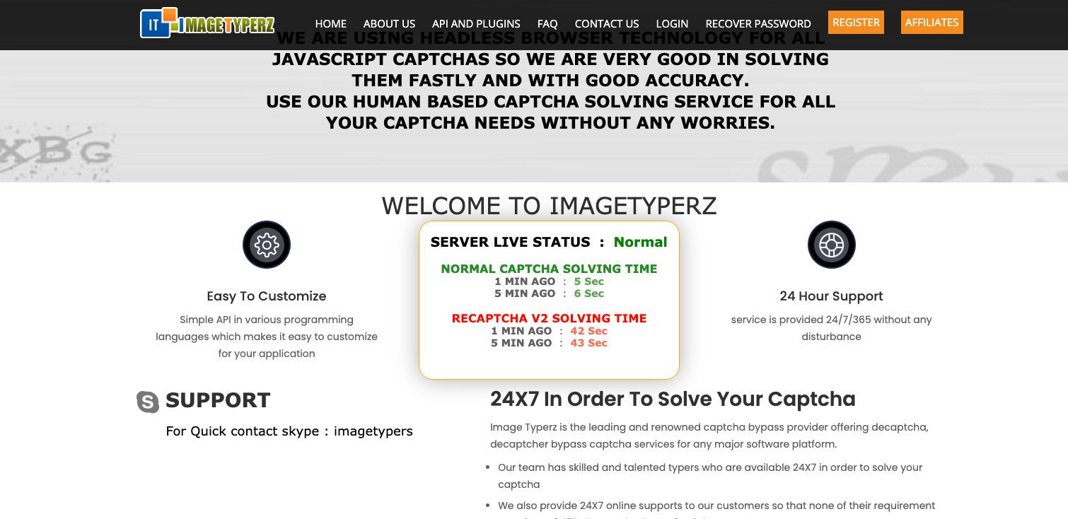 ImageTyperz — Cheap Image CAPTCHAs