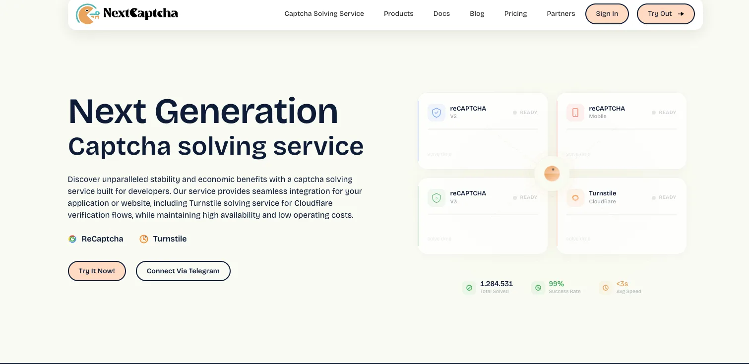 NextCaptcha — Specialist for reCAPTCHA