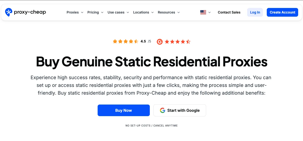 Proxy-Cheap — Best Static Residential for Account Management