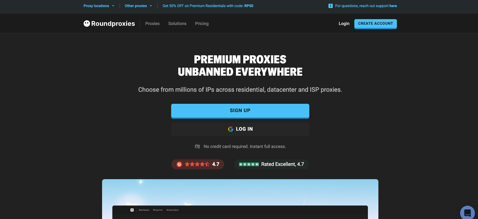 Roundproxies — Best Overall Performance