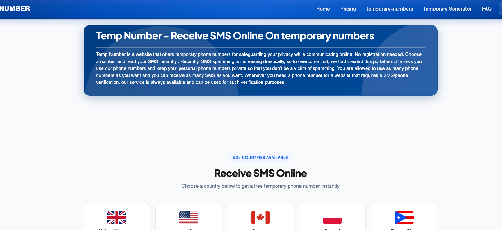 Temp-Number.com — Best Free Option